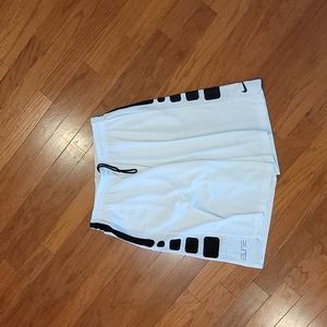 White Nike Elite Shorts